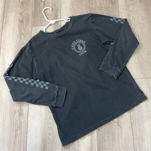 Tiny Whales Tshirt good vibes club long sleeve kids Navy Blue (size 10) casual